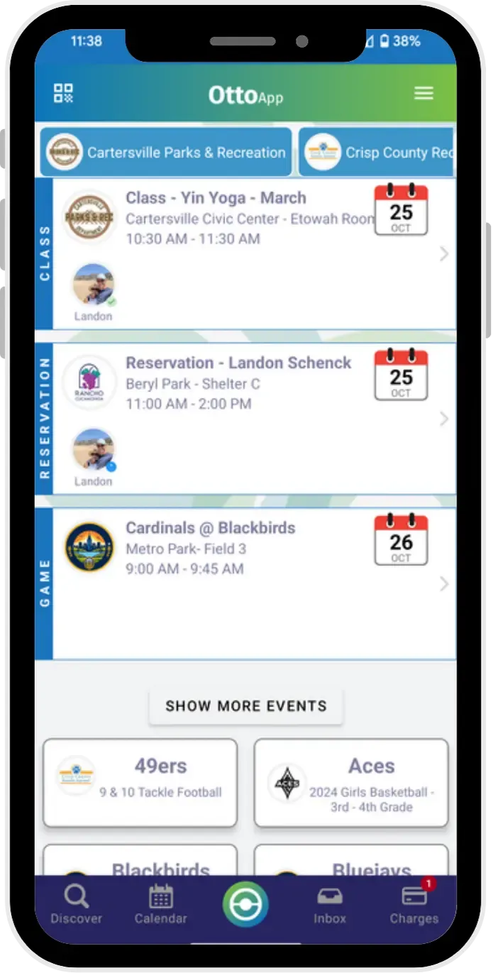 Dance mobile app screen mockup