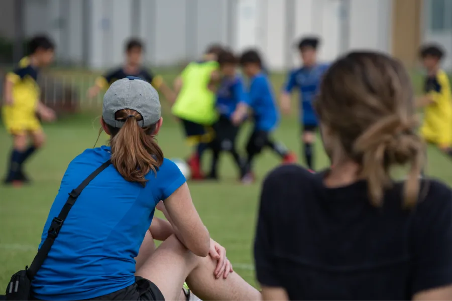 Family mobile registration view for sports teams